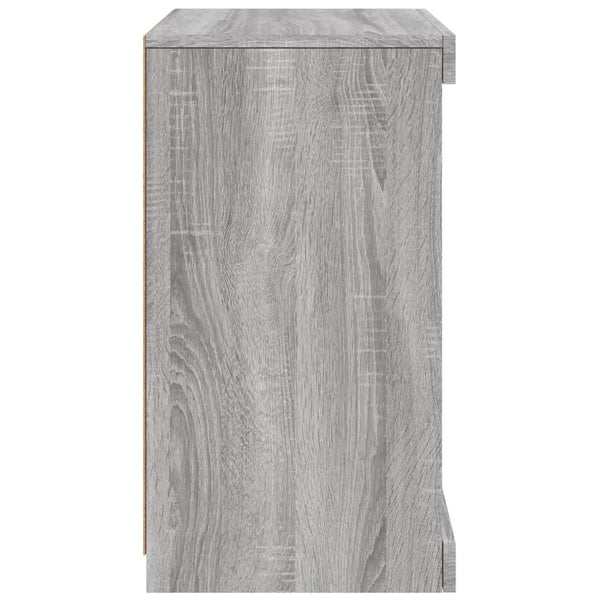 Sideboard mit LED-Beleuchtung Grau Sonoma 41x37x67 cm
