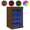 Ruskea tammi senkki led-valoilla Caliopiea 41x37x67cm