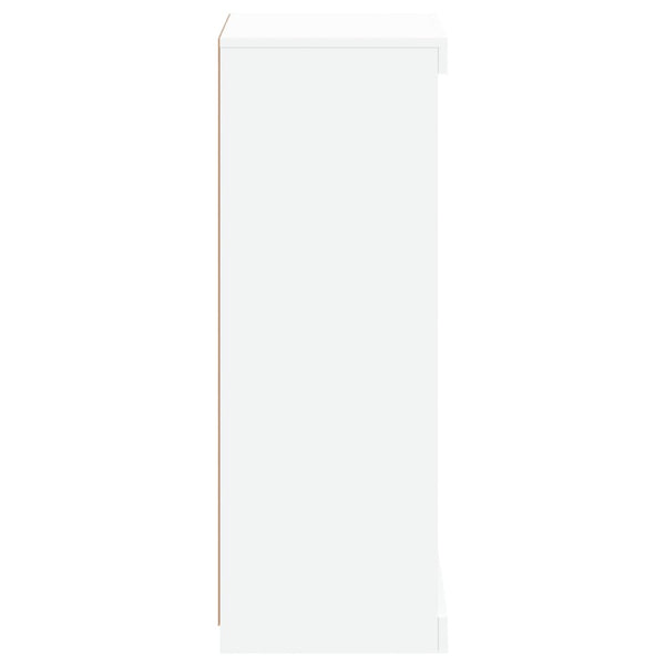 Valkoinen senkki led-valoilla Limbiada 41x37x100cm