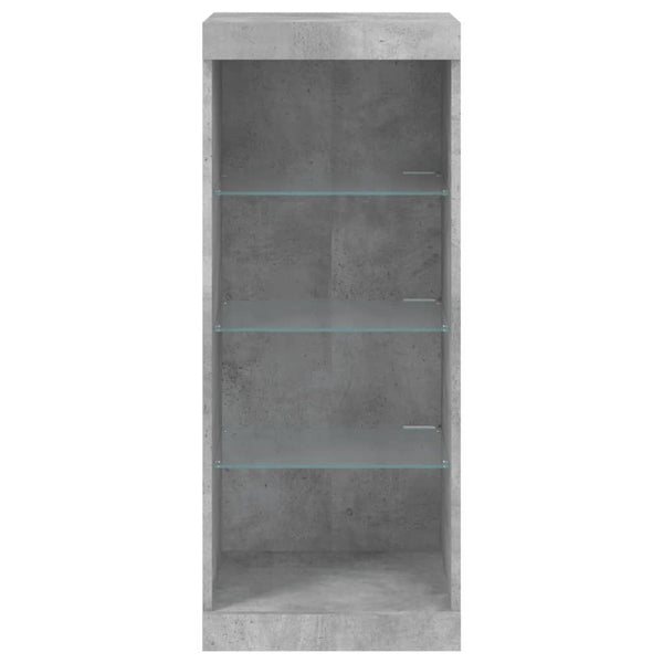 Kommode Limbiada in Betongrau mit LED-Beleuchtung 41x37x100cm