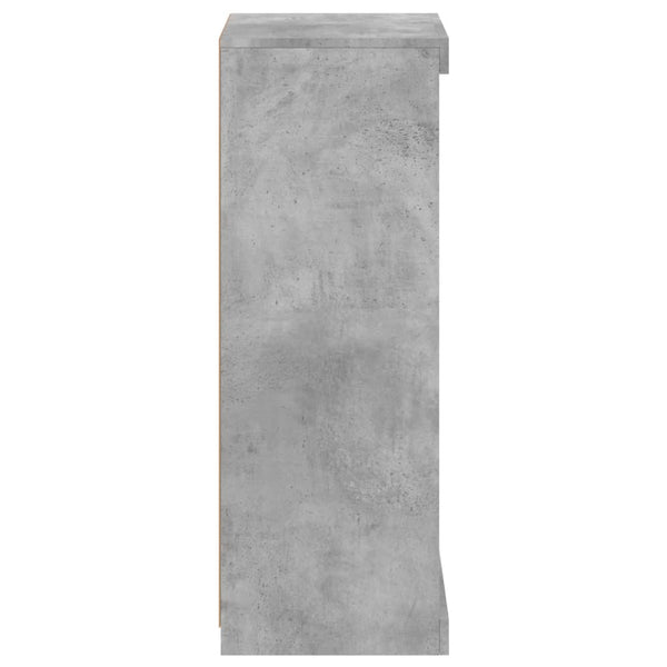 Kommode Limbiada in Betongrau mit LED-Beleuchtung 41x37x100cm