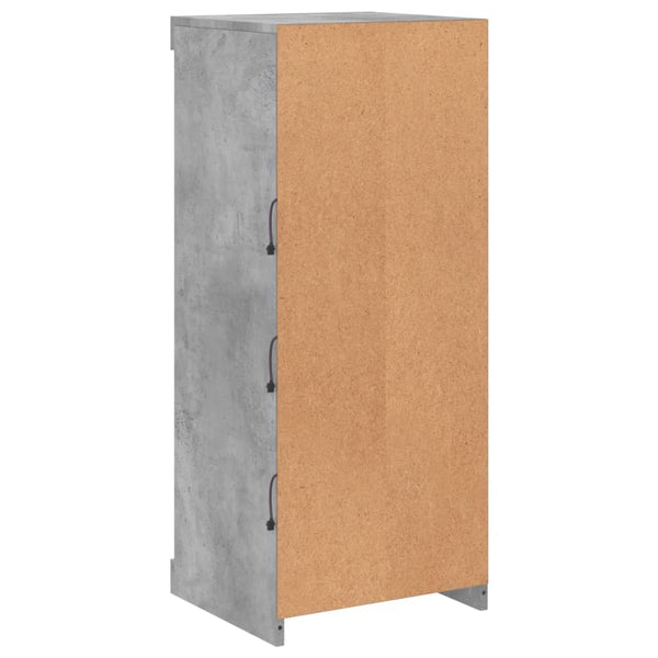Kommode Limbiada in Betongrau mit LED-Beleuchtung 41x37x100cm