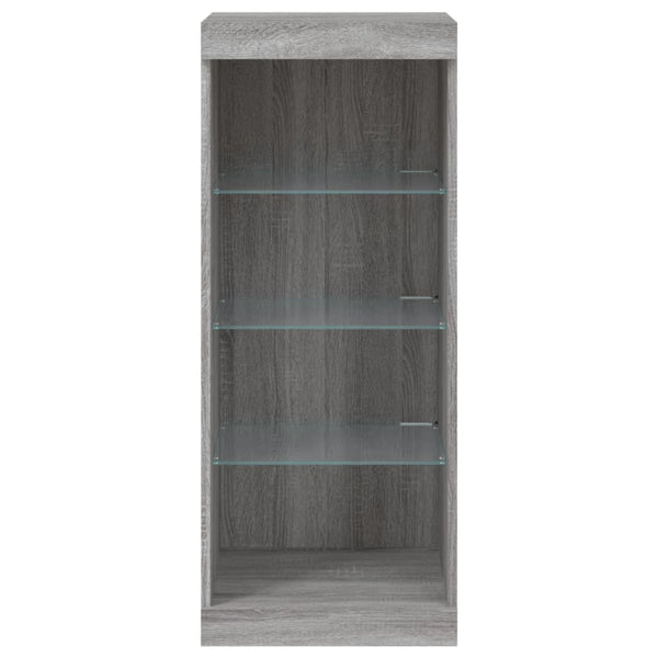 Harmaa senkki led-valoilla Limbiada 41x37x100cm