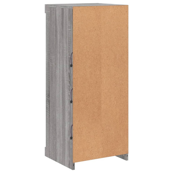 Harmaa senkki led-valoilla Limbiada 41x37x100cm