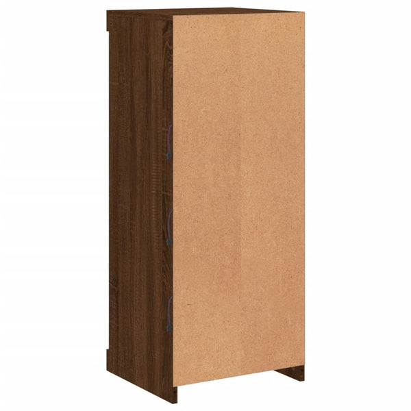 Ruskea tammi senkki led-valoilla Limbiada 41x37x100cm