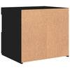 Nachttische schwarz mit LED-Beleuchtung Latoria 50x40x45cm (2 Stk.)