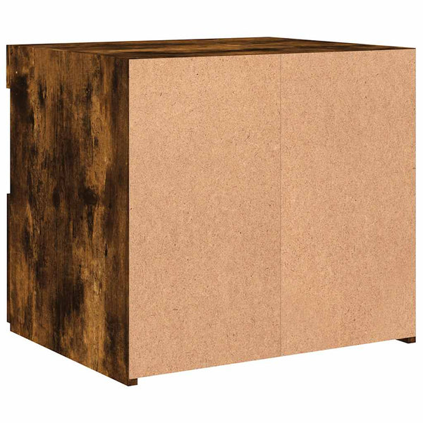 Nachttische Latoria aus Rauch-Eiche mit LED-Beleuchtung 50x40x45cm (2 Stk.)