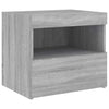 Nachttisch Latoria 50x40x45cm mit LED-Beleuchtung (Sonoma Eiche)