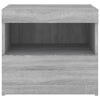Nachttisch Latoria 50x40x45cm mit LED-Beleuchtung (Sonoma Eiche)