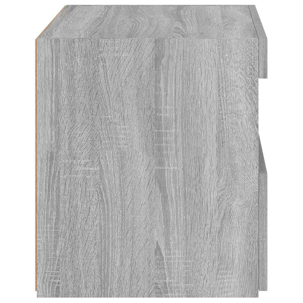 Nachttisch Latoria 50x40x45cm mit LED-Beleuchtung (Sonoma Eiche)