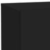 Schwarzer Nachttisch mit LED-Beleuchtung Salena 70x36x40,5cm