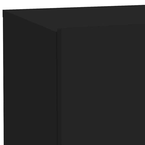Schwarzer Nachttisch mit LED-Beleuchtung Salena 70x36x40,5cm