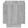 Grauer Nachttisch mit LED-Beleuchtung Salena 70x36x40,5cm