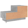 Grauer Nachttisch mit LED-Beleuchtung Salena 70x36x40,5cm