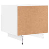 Weißer Nachttisch mit LED-Beleuchtung Scumpita 40x39x37cm (2 St.)