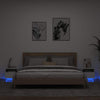 Weißer Nachttisch mit LED-Beleuchtung Scumpita 40x39x37cm (2 St.)