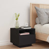 Nachtschrank Scumpita mit LED-Beleuchtung 40x39x37cm, schwarz