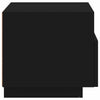 Nachtschrank Scumpita mit LED-Beleuchtung 40x39x37cm, schwarz