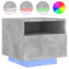 Nachttisch Betongrau mit LED-Beleuchtung Scumpita 40x39x37cm