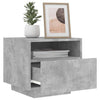 Nachttisch Betongrau mit LED-Beleuchtung Scumpita 40x39x37cm