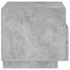 Nachttisch Betongrau mit LED-Beleuchtung Scumpita 40x39x37cm