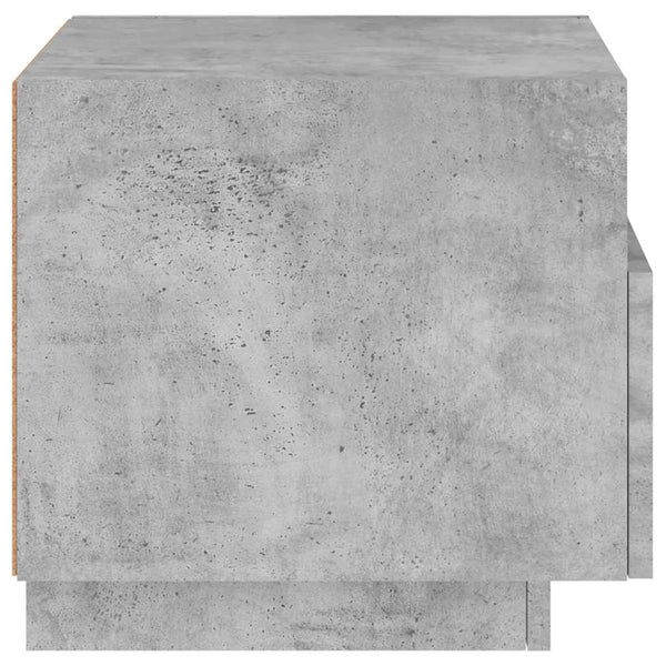 Nachttisch Betongrau mit LED-Beleuchtung Scumpita 40x39x37cm