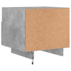 Nachttisch Betongrau mit LED-Beleuchtung Scumpita 40x39x37cm
