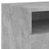 Nachttisch Betongrau mit LED-Beleuchtung Scumpita 40x39x37cm
