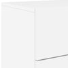 Weiße Nachttische zur Wandmontage mit LED-Beleuchtung Salahedin (2 Stk.)