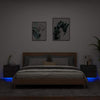 Schwarze wandmontierte Nachttische mit LED-Beleuchtung Salahedin (2 Stk.)