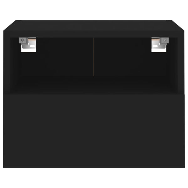 Musta tv-seinäkaapit Iuven 40x30x30cm (2 kpl puinen)