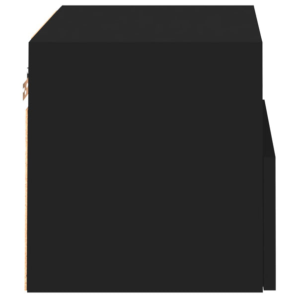 Musta tv-seinäkaapit Iuven 40x30x30cm (2 kpl puinen)