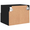 Musta tv-seinäkaapit Iuven 40x30x30cm (2 kpl puinen)