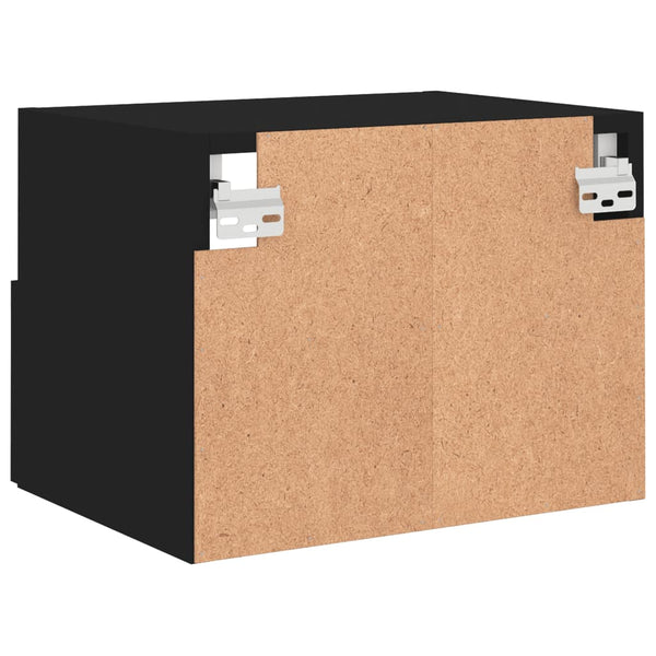 Musta tv-seinäkaapit Iuven 40x30x30cm (2 kpl puinen)