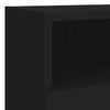 Musta tv-seinäkaapit Iuven 40x30x30cm (2 kpl puinen)