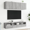 Graue TV-Wandschränke Iuven 40x30x30cm (2 Stück Holz)