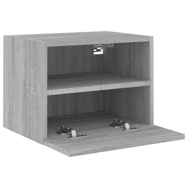 Graue TV-Wandschränke Iuven 40x30x30cm (2 Stück Holz)