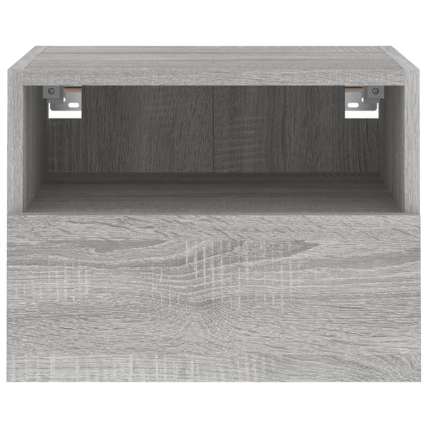 Graue TV-Wandschränke Iuven 40x30x30cm (2 Stück Holz)