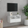 Valkoinen tv-seinäkaappi Iuven 60x30x30cm (puinen)