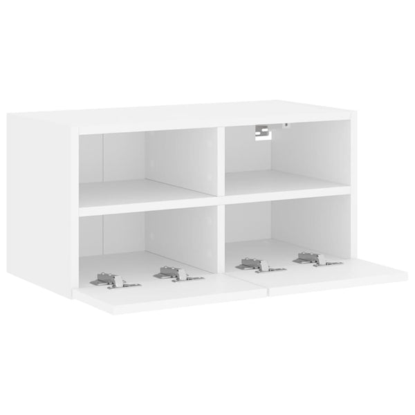 Valkoinen tv-seinäkaappi Iuven 60x30x30cm (puinen)