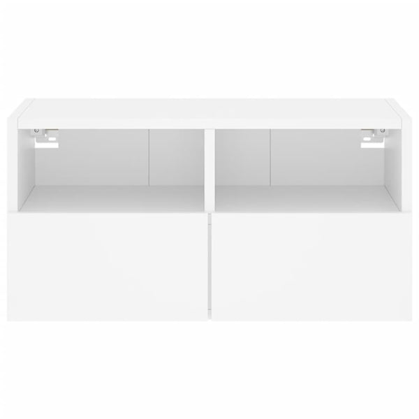 Valkoinen tv-seinäkaappi Iuven 60x30x30cm (puinen)