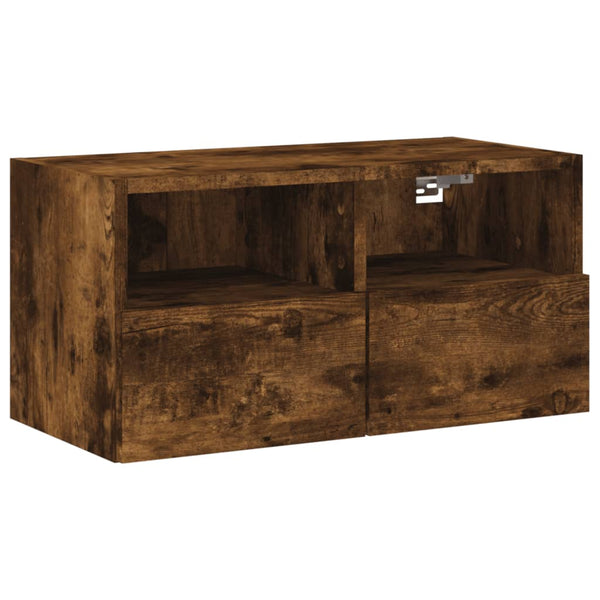 Räuchereiche TV-Wandschrank Iuven 60x30x30cm (Holz)