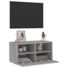 Grauer TV-Wandschrank Iuven 60x30x30cm (Holz)