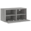 Grauer TV-Wandschrank Iuven 60x30x30cm (Holz)