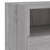 Grauer TV-Wandschrank Iuven 60x30x30cm (Holz)