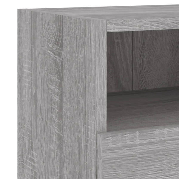 Grauer TV-Wandschrank Iuven 60x30x30cm (Holz)