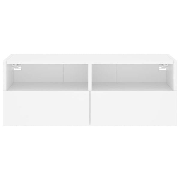 Valkoinen tv-seinäkaappi Iuven 80x30x30cm (puinen)