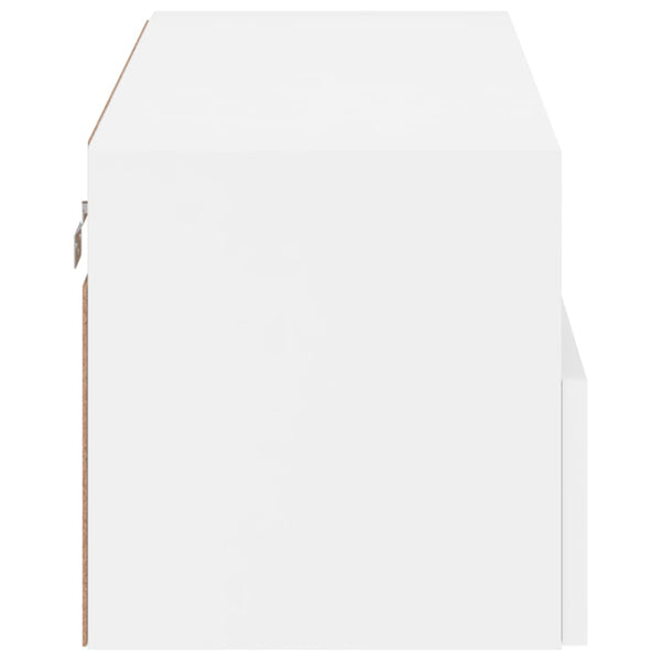 Valkoinen tv-seinäkaappi Iuven 80x30x30cm (puinen)