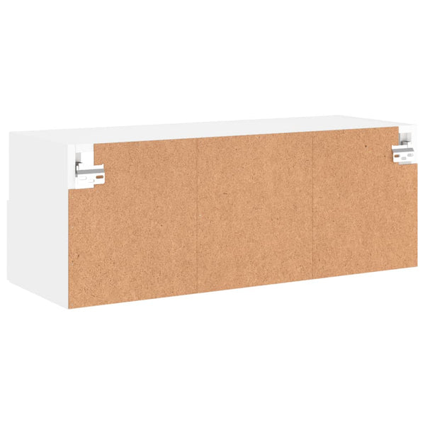 Valkoinen tv-seinäkaappi Iuven 80x30x30cm (puinen)