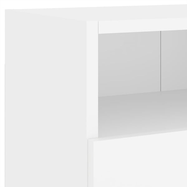 Valkoinen tv-seinäkaappi Iuven 80x30x30cm (puinen)